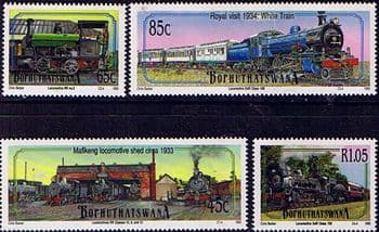 Bophuthatswana 1993 Trains Steam Locomotives Set Fine Mint