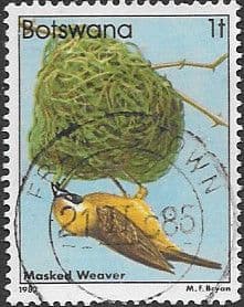 Botswana 1982 Birds African Masked Weaver SG 515 Fine Used