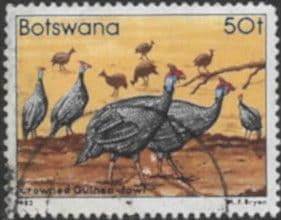 Botswana 1982 Helmeted guineafowl SG 530 Fine Used