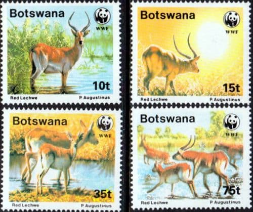 Botswana 1988 World Wildlife Fund Set Fine Mint