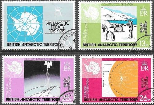 British Antarctic Terratory 1981 Treaty Set Fine Used