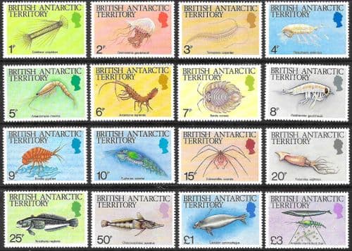 British Antarctic Terratory 1984 Marine Life Set Fine Mint