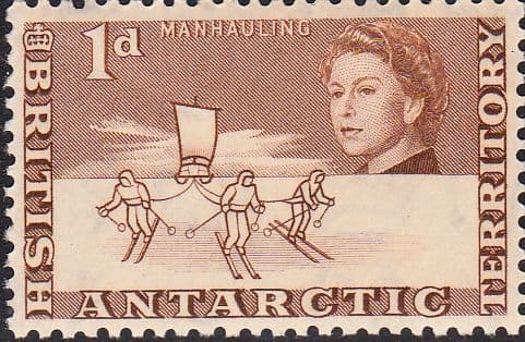 British Antarctic Territory 1963 Manhauling SG 2 Fine Mint