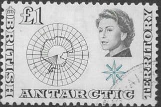 British Antarctic Territory 1963 SG 15 Map Fine Used