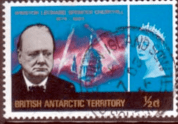 British Antarctic Territory 1966 Churchill SG 16 Fine Used