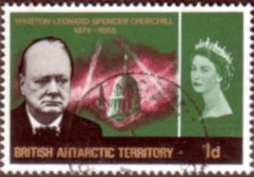 British Antarctic Territory 1966 Churchill SG 17 Fine Used