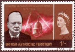 British Antarctic Territory 1966 Churchill SG 18 Fine Used