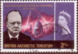 British Antarctic Territory 1966 Churchill SG 19 Fine Used