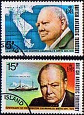British Antarctic Territory 1974 Churchill Centenary Set Fine Used