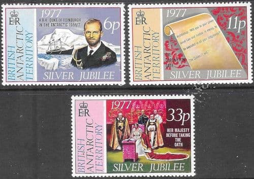 British Antarctic Territory 1977 Royal Silver Jubilee Set Fine Mint