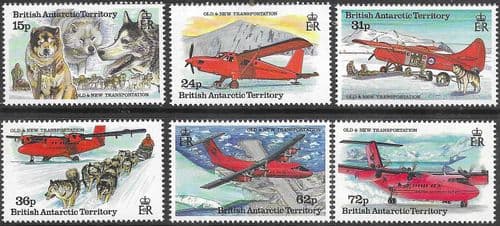 British Antarctic Territory 1994 Forms of Transportation Set Fine Mint