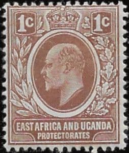 British East Africa and Uganda 1907 King Edward VII SG 34 Fine Mint