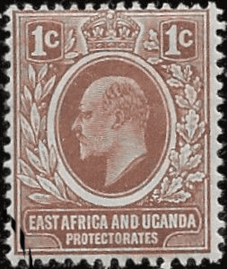 British East Africa and Uganda 1907 King Edward VII SG 34 Fine Used