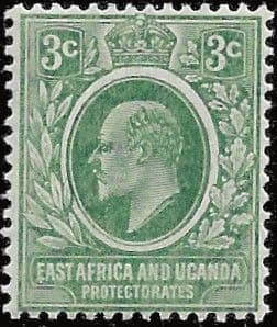 British East Africa and Uganda 1907 King Edward VII SG 35 Fine Mint