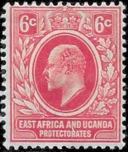 British East Africa and Uganda 1907 King Edward VII SG 36 Fine Mint