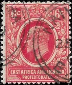 British East Africa and Uganda 1907 King Edward VII SG 36 Fine Used
