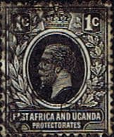 British East Africa and Uganda 1912 King George V SG 44 Fine Used