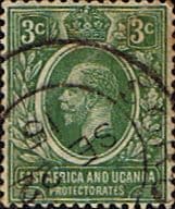 British East Africa and Uganda 1912 King George V SG 45 Fine Used