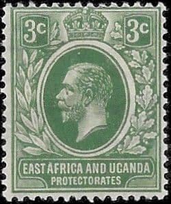 British East Africa and Uganda 1912 King George V SG 45a Fine Mint