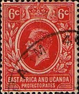 British East Africa and Uganda 1912 King George V SG 46 Fine Used