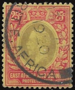 British East Africa and Uganda 1912 King George V SG 50a Fine Used