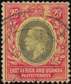 British East Africa and Uganda 1912 King George V SG 50d Fine Used