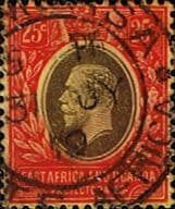 British East Africa and Uganda 1912 King George V SG 50d Fine Used