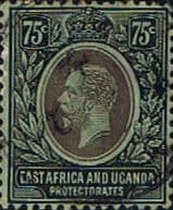 British East Africa and Uganda 1912 King George V SG 52b Fine Used