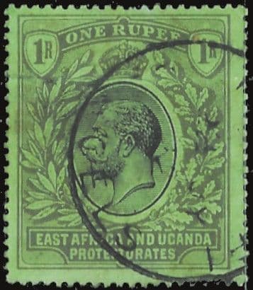 British East Africa and Uganda 1912 King George V SG 53b Fine Used