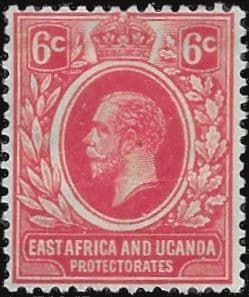 British East Africa and Uganda 1921 King George V SG 67 Fine Mint