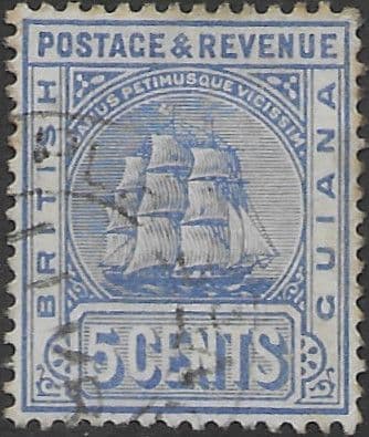 British Guiana 1890 Queen Victoria SG 214 Fine Used