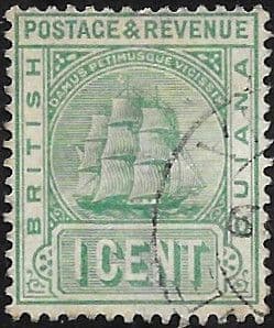 British Guiana 1900 Queen Victoria SG 233 Fine Used