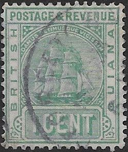 British Guiana 1907 Queen Victoria SG 252 Fine Used