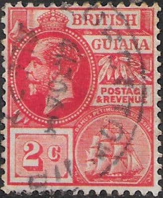 British Guiana 1913 George V Head and Ship SG 260 Fine Used