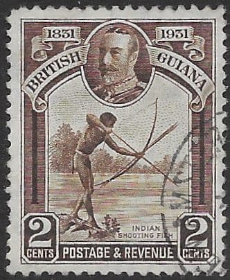 British Guiana 1931 King George V SG 284 Centenary of County Union Fine Used