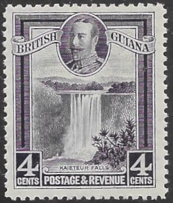 British Guiana 1934 King George V SG 291 Kaieteur Falls Field Fine Mint