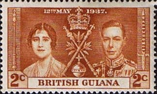 British Guiana 1937 King George VI Coronation SG 305 Fine Mint