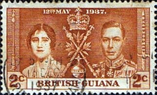 British Guiana 1937 King George VI Coronation SG 305 Fine Used