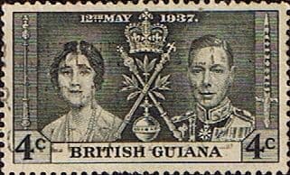 British Guiana 1937 King George VI Coronation SG 306 Fine Used