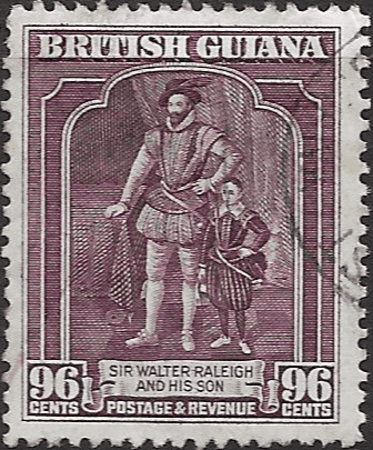 British Guiana 1938 King George VI SG 316 Walter Raleigh Fine Used