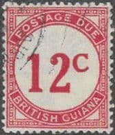 British Guiana 1940 Post Due SG D4a Fine Used