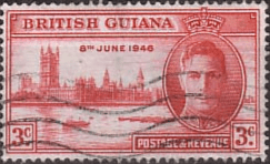 British Guiana 1946 King George VI Victory SG 320 Fine Used