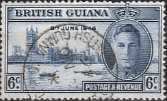 British Guiana 1946 King George VI Victory SG 321 Fine Used