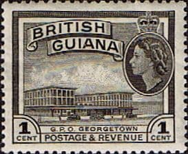 British Guiana 1954 Queen Elizabeth II SG 331 GPO Georgetown Fine Mint