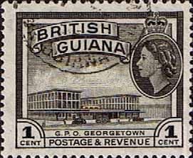 British Guiana 1954 Queen Elizabeth II SG 331 GPO Georgetown Fine Used