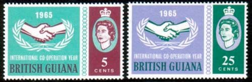 British Guiana 1965 International Co-operation Year Set Fine Mint