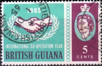 British Guiana 1965 International Co Operation Year SG 372 Fine Used