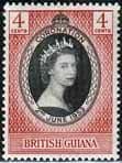 British Guiana Queen Elizabeth II 1953 Coronation Fine Mint