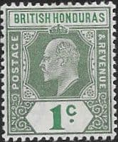 British Honduras 1912 SG 95 Edward VII Head Fine Mint