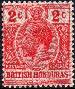 British Honduras 1915 SG 112 George V with Moire Overprint Fine Mint